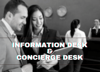 How to differentiate between Hotel Information Desk & The Concierge Desk.