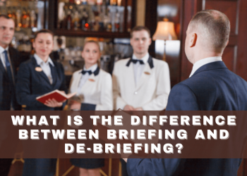 What is the difference between Briefing and De-briefing?